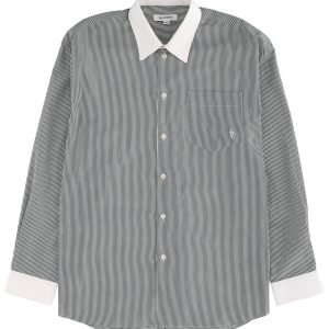 Junya Watanabe Striped Cotton Logo Shirt