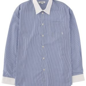 Junya Watanabe Striped Cotton Logo Shirt