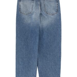 Junya Watanabe Cotton Denim Jeans With Logo Patch