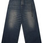 Junya Watanabe Cotton Denim Baggy Pants With Logo