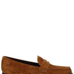 Junya Watanabe Suede Penny Loafer Brown