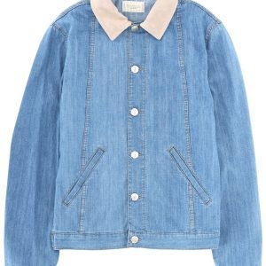 Junya Watanabe Denim Jacket With Leather Collar
