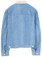 Junya Watanabe Denim Jacket With Leather Collar