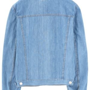 Junya Watanabe Denim Jacket With Leather Collar