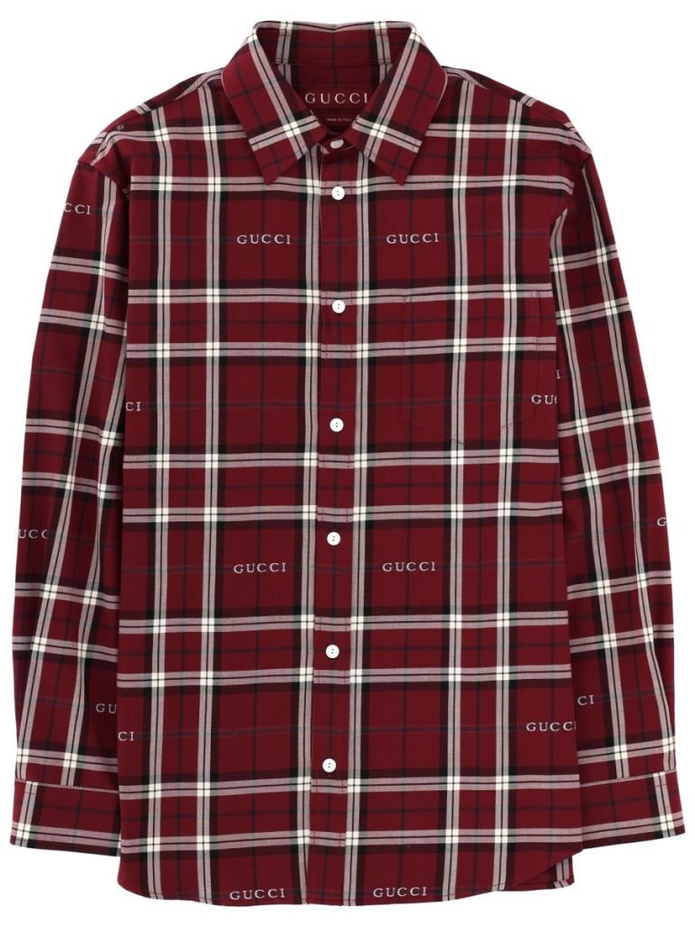 JUNYA WATANABE GUCCI COTTON SHIRT WITH LOGO