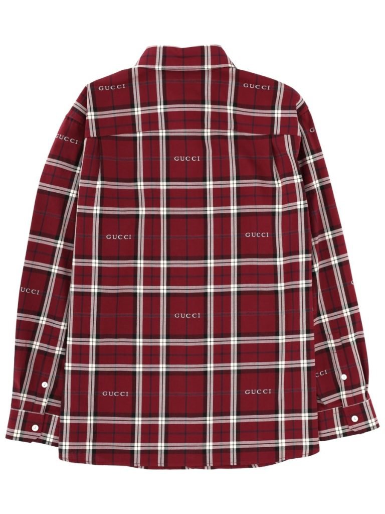 JUNYA WATANABE GUCCI COTTON SHIRT WITH LOGO