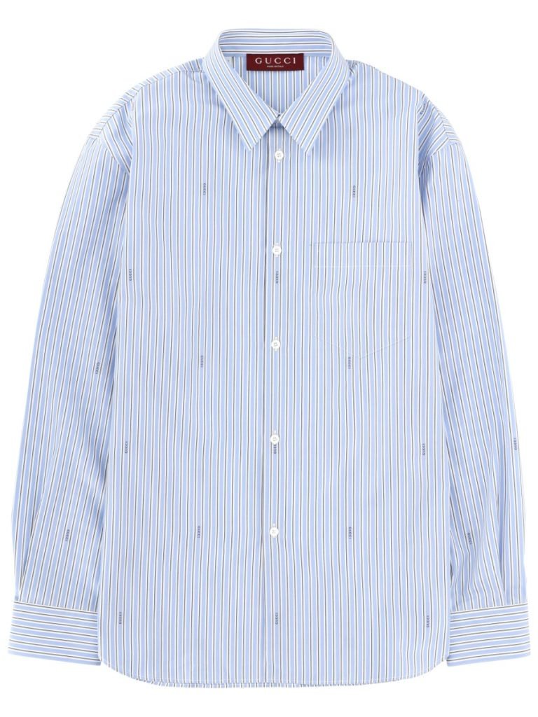 JUNYA WATANABE GUCCI STRIPED COTTON SHIRT