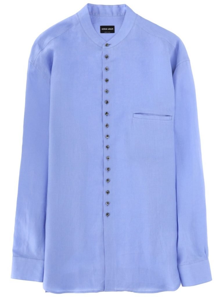 JUNYA WATANABE GIORGIO ARMANI LINEN SHIRT WITH
