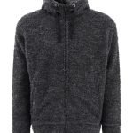 Junya Watanabe Men’s Black Textured Drawstring Zipped Hoodie