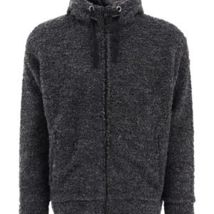 Junya Watanabe Men’s Black Textured Drawstring Zipped Hoodie