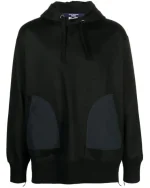 Junya Watanabe Men’s Black Striped Knitted Hoodie