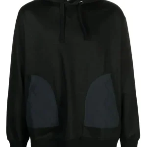 Junya Watanabe Men’s Black Striped Knitted Hoodie