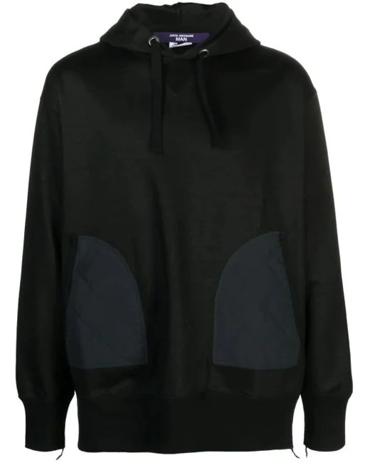 Junya Watanabe Men’s Black Striped Knitted Hoodie