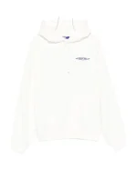 Junya Watanabe Men’s White Logo Cotton Hoodie