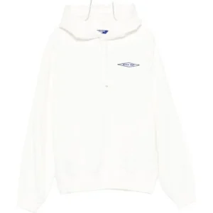 Junya Watanabe Men’s White Logo Cotton Hoodie