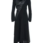 Junya Watanabe Ruff-Collar Midi Dress