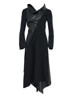 Junya Watanabe Ruff-Collar Midi Dress