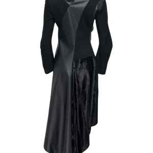 Junya Watanabe Ruff-Collar Midi Dress