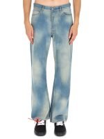 Junya Watanabe “Diag Raw Patch” Cotton Denim Jeans
