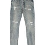 Junya Watanabe Cotton Denim Pants With Worn Details