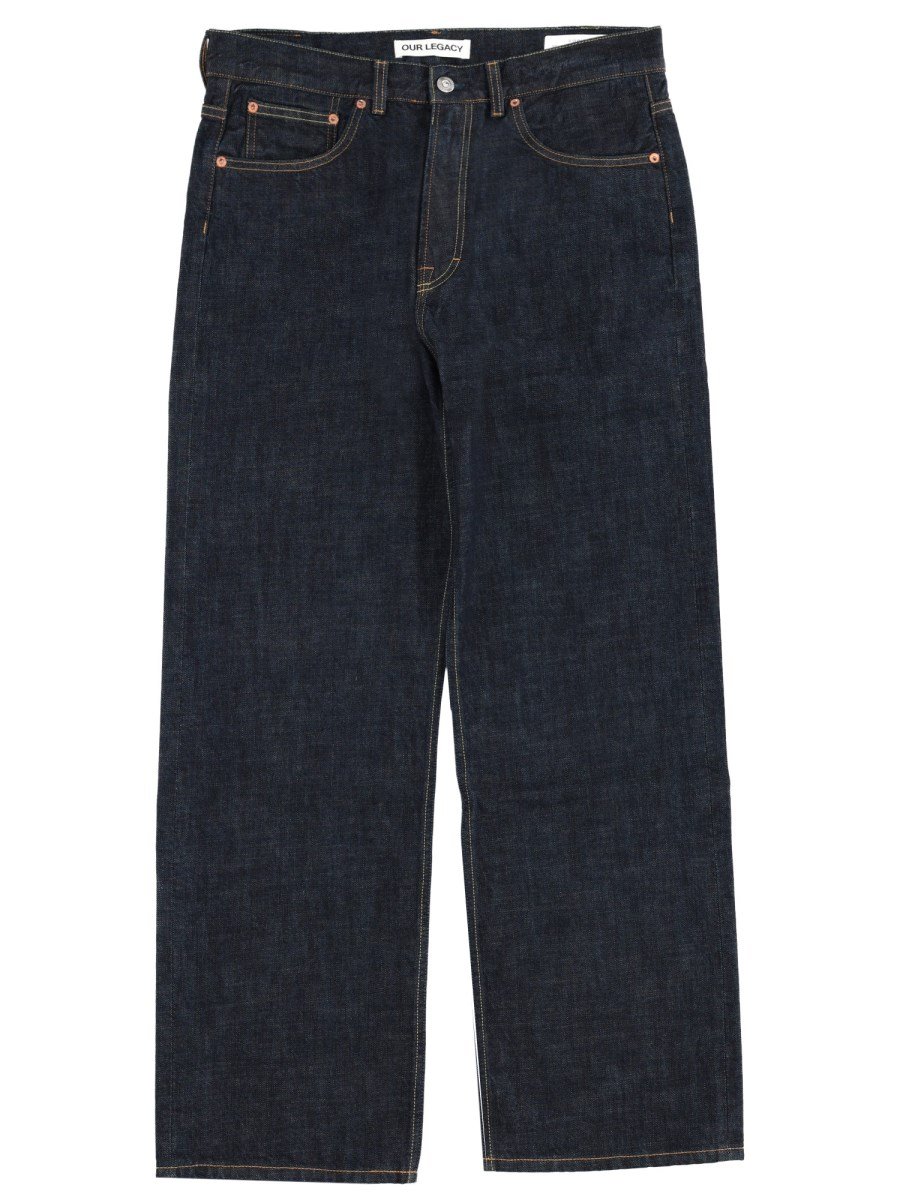 Junya Watanabe Third Cut Cotton Denim Jeans Junya Watanabe Third Cut Cotton Denim Jeans