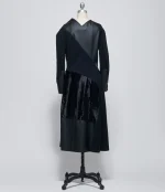 Junya Watanabe Womens Mixed Fabric Paneled Dress