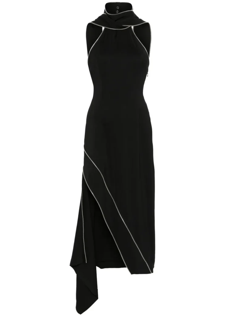 Junya Watanabe Decorative-Zip Midi Dress