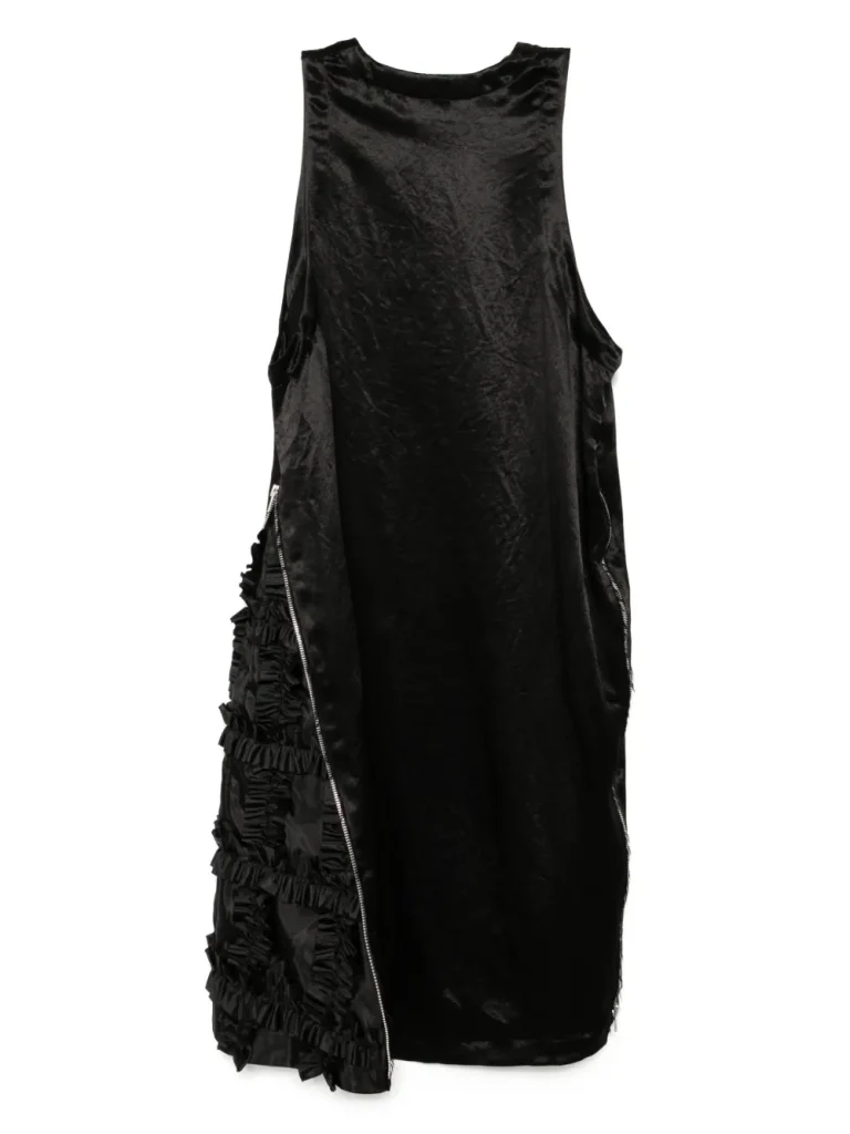 Black Comme Des Garçons zip dress