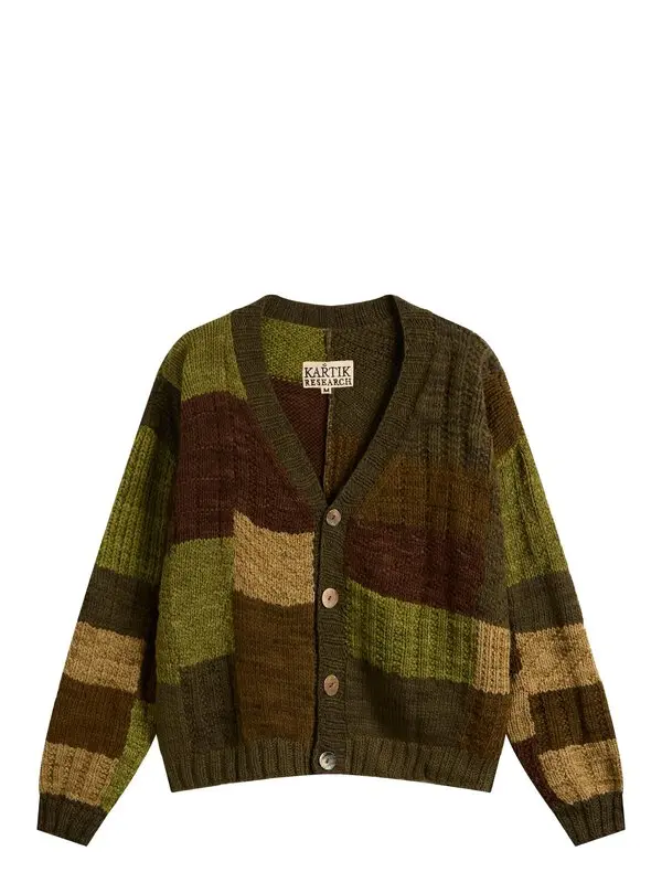 Junya Watanabe Patchwork Wool Cardigan