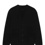 Junya Watanabe Cashmere Tonal Logo V-Neck Cardigan