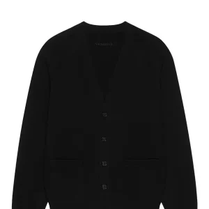 Junya Watanabe Cashmere Tonal Logo V-Neck Cardigan