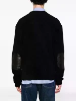 Junya Watanabe Ribbed-Knit Cardigan - black