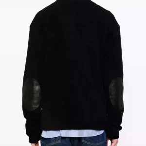Junya Watanabe Ribbed-Knit Cardigan - black