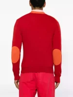 Junya Watanabe 2009 Colourblock Panelled Cardigan - red