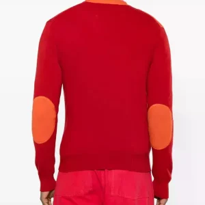 Junya Watanabe 2009 Colourblock Panelled Cardigan - red