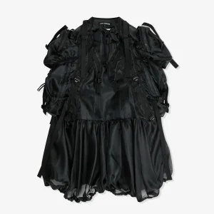 Junya Watanabe Women’s Buckle-Detail Skirt Black