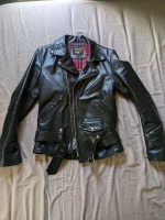 Vanson Double Rider Jacket Size S Black From Japan