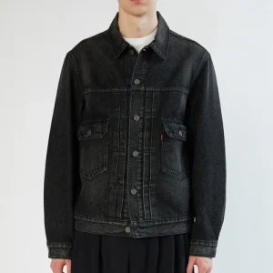 Levi’s Men’s Trucker Type 2 Premium Denim Jean Black Jacket