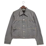 Comme Des Garcons Homme Stripe Denim Jacket Men’s Striped Denim Outerwear Used