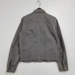 Comme Des Garcons Homme Stripe Denim Jacket Men’s Striped Denim Outerwear Used