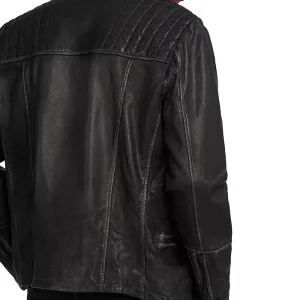Allsaints Men's Cargo Leather Biker Jacket Black