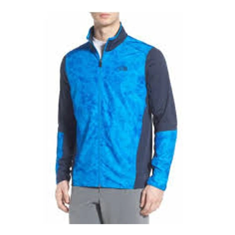 The North Face Blue Ampere Grid Full-Zip Jacket Men's The North Face Blue Ampere Grid Full-Zip Jacket Men's