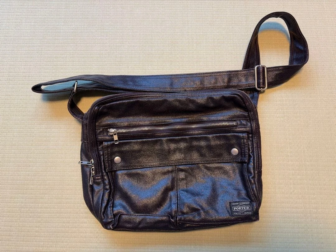 Yoshida & Co. Porter Shoulder Bag, Pre-Owned, Leather Type Craftsman Yoshida & Co. Porter Shoulder Bag, Pre-Owned, Leather Type Craftsman