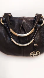 Hugo Boss Brown Leather Large Bag
