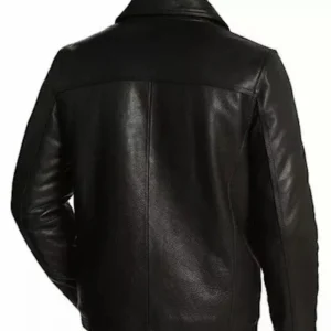 Cafe Racer Biker Leather Jacket Black & Brown Soft Sheep Skin Leather