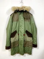 Junya Watanabe Comme Des Garcons Quilted Nylon Coat Khaki S Used
