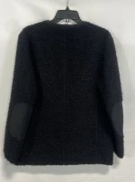 Junya Watanabe Cdg Man Black Boucle Wool Alpaca Cardigan Jacket