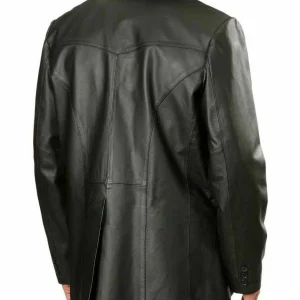 Brand New Men’s Genuine Soft Lambskin Leather Blazer Jacket Two Button Coat