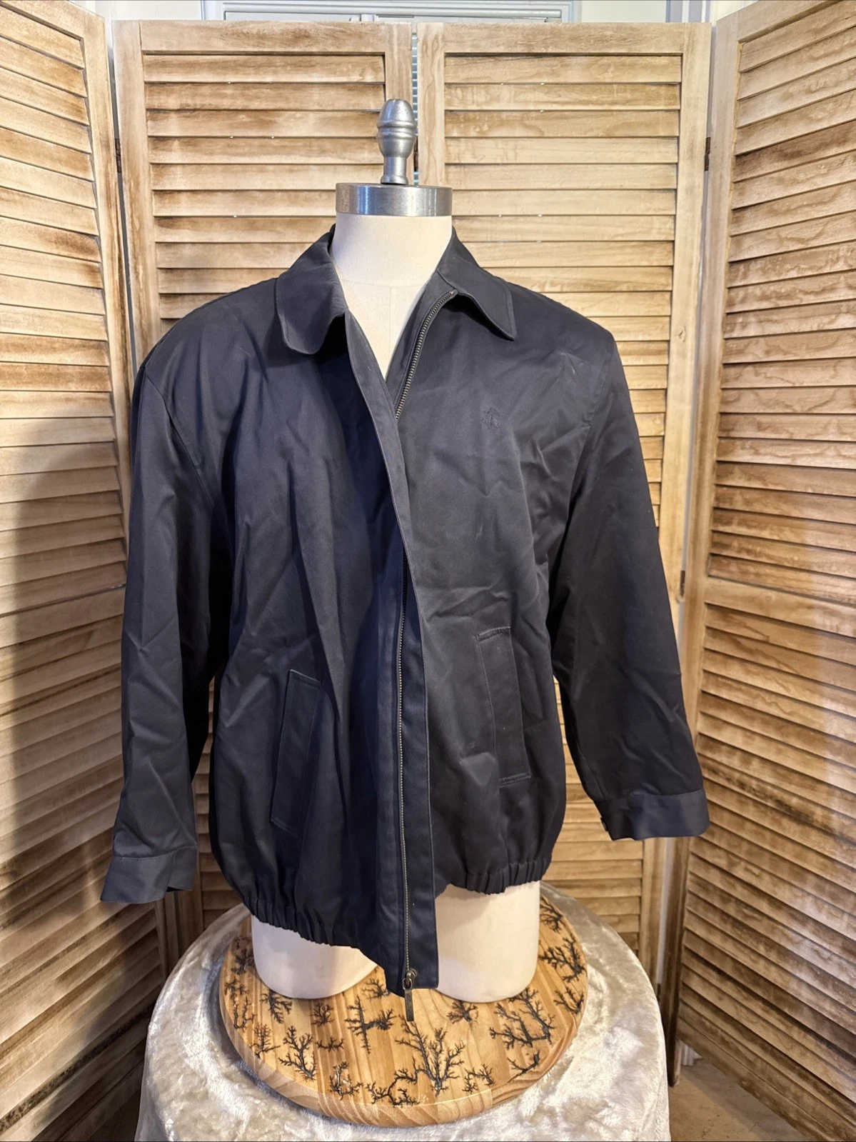Men's Brooks Brothers Bomber Jacket XL Black Men's Brooks Brothers Bomber Jacket XL Black