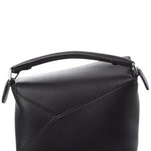 Loewe Puzzle Edge Mini Leather Shoulder Bag Women's Black